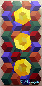 Optic Cube Series  9 Painting by Marston A Jaquis