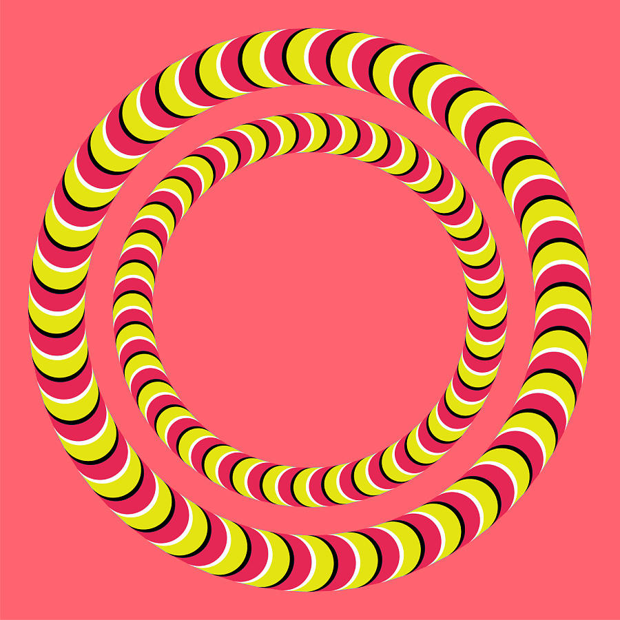 Optical Illusion Circle In Circle Digital Art by Sumit Mehndiratta