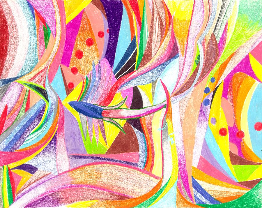 Abstract Drawing - Optimism by Peter Shor