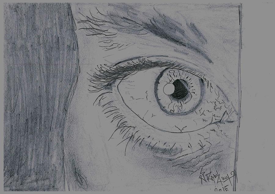 Optimistic Eye Drawing by Rakesh Kumar Natarajan