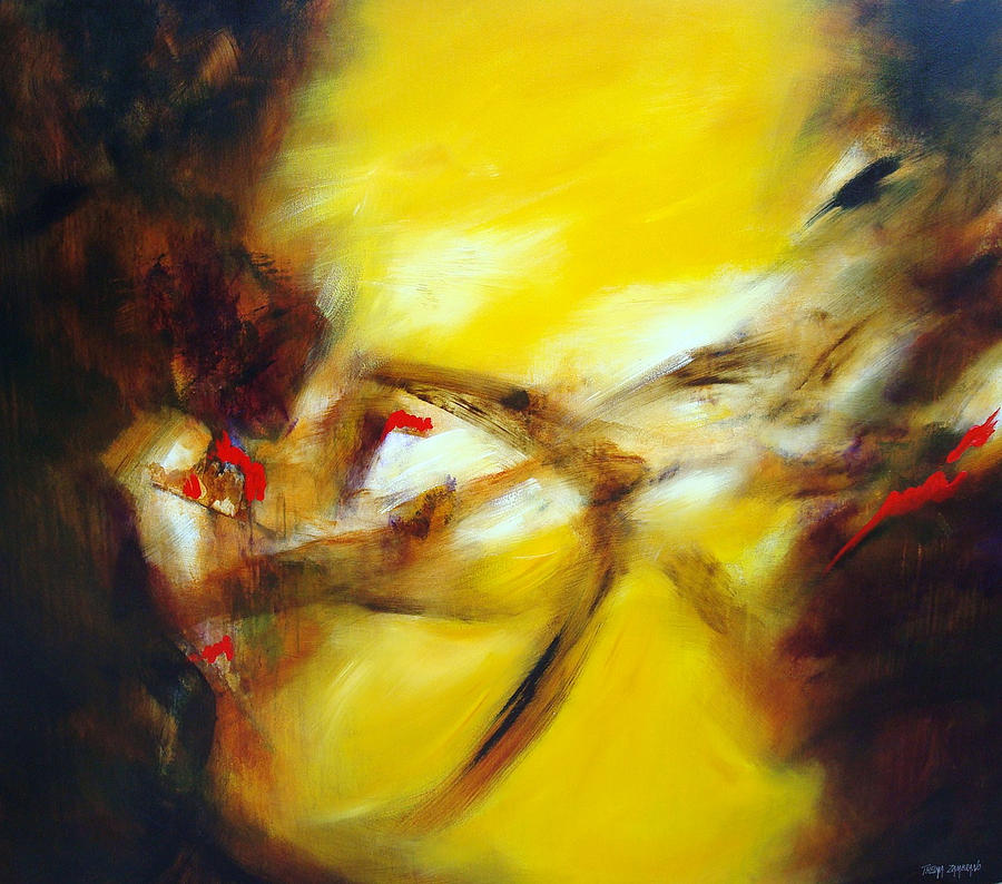Abstract Painting - Opuestos by Thelma Zambrano