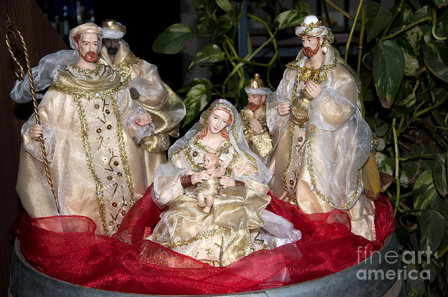 Opulent Nativity Scene Photograph by Brenda Kean