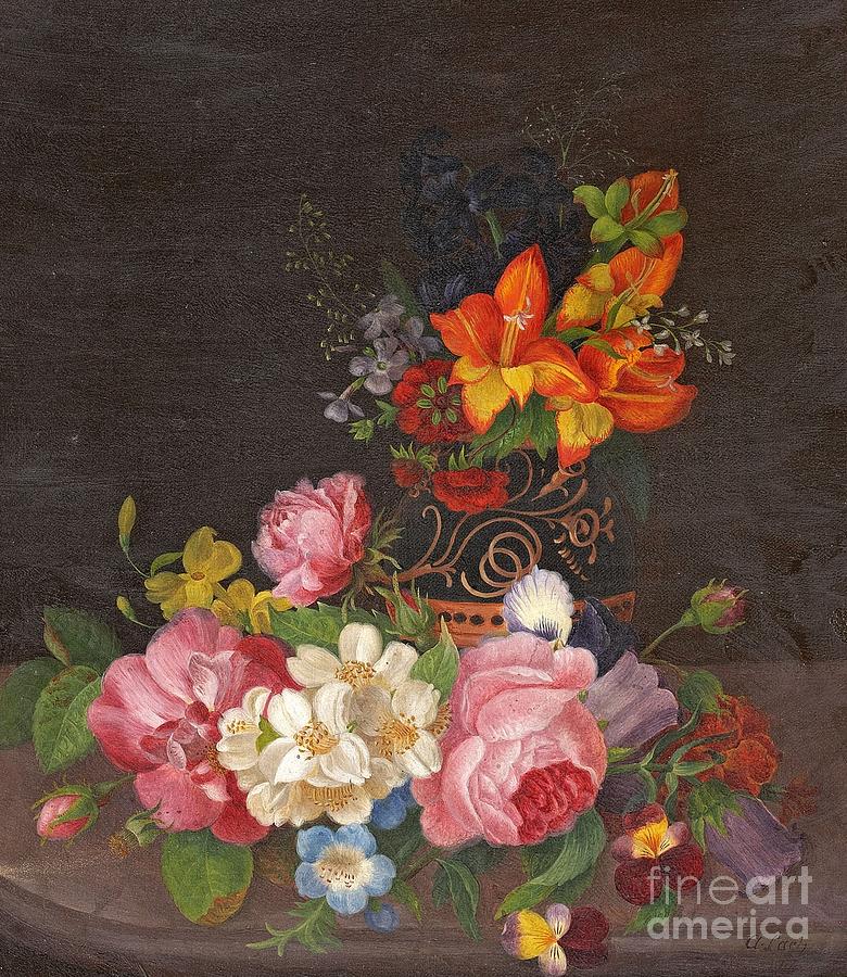 Opulent Still Life Painting by Celestial Images
