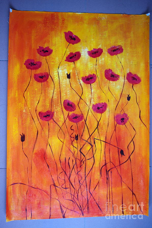 Poppy Painting - Opxm Art by Poppy Painting