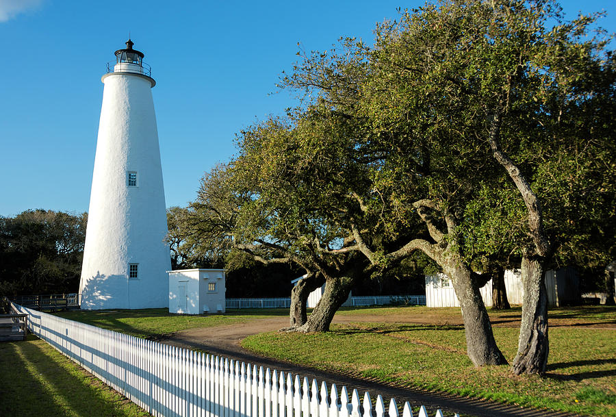 Oracoke Island Light Station, Outer Banks North Carolina. Photograph by WAZgriffin Digital
