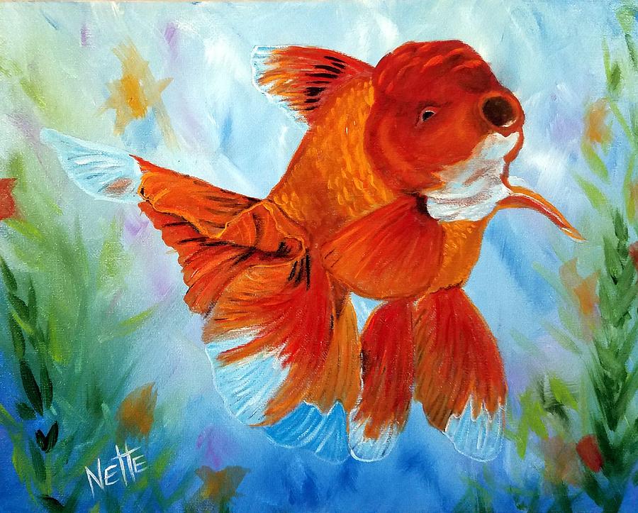Oranda Painting by Jeanette Brewer | Pixels