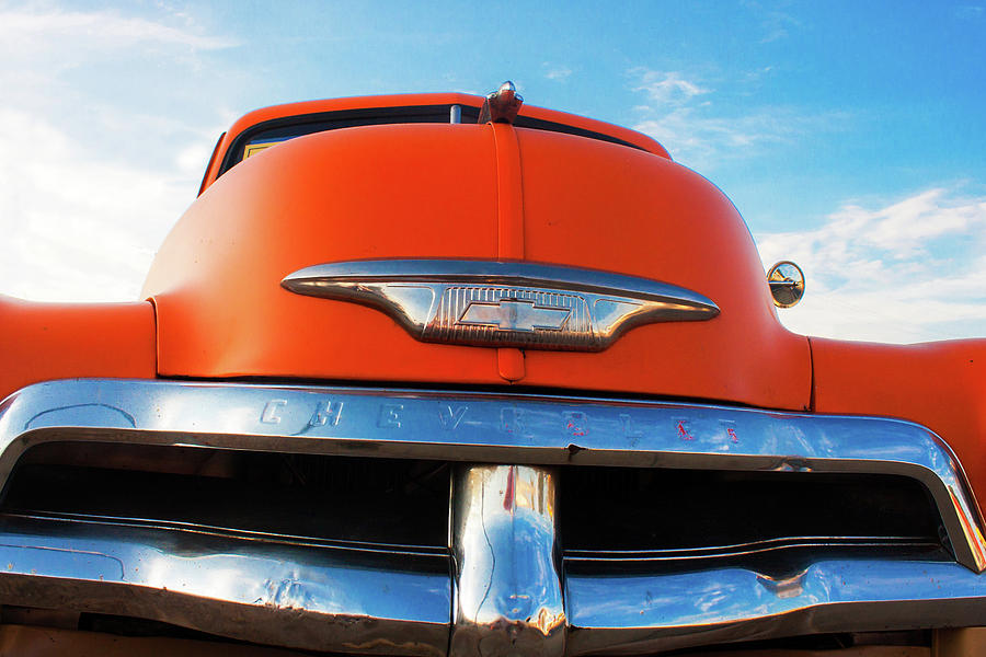Orange 54 Chevy Pickup Photograph by Eugene Campbell