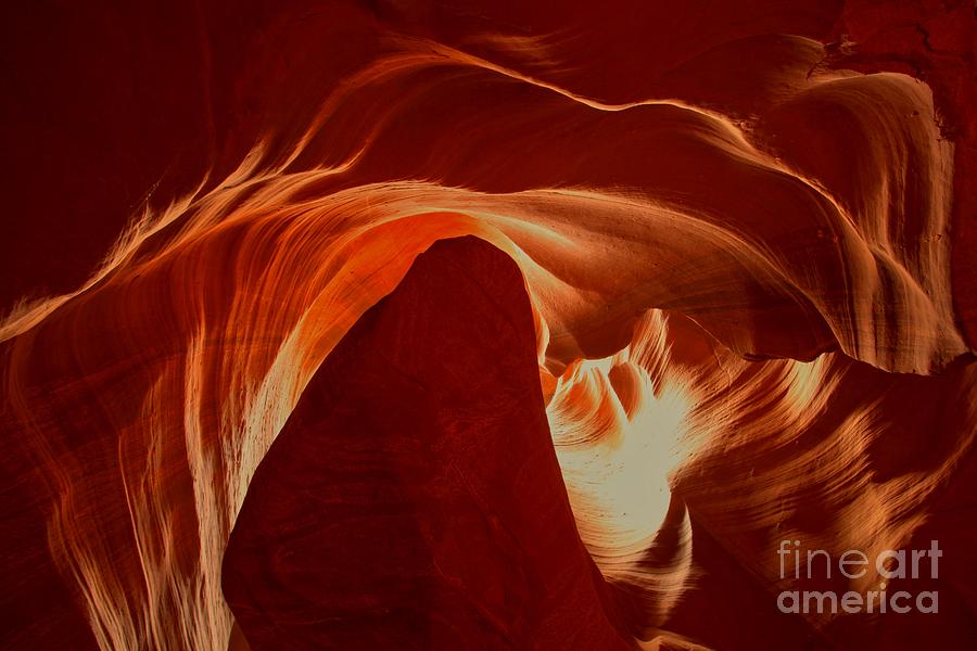 Orange Abstract At Upper Antelope Photograph by Adam Jewell