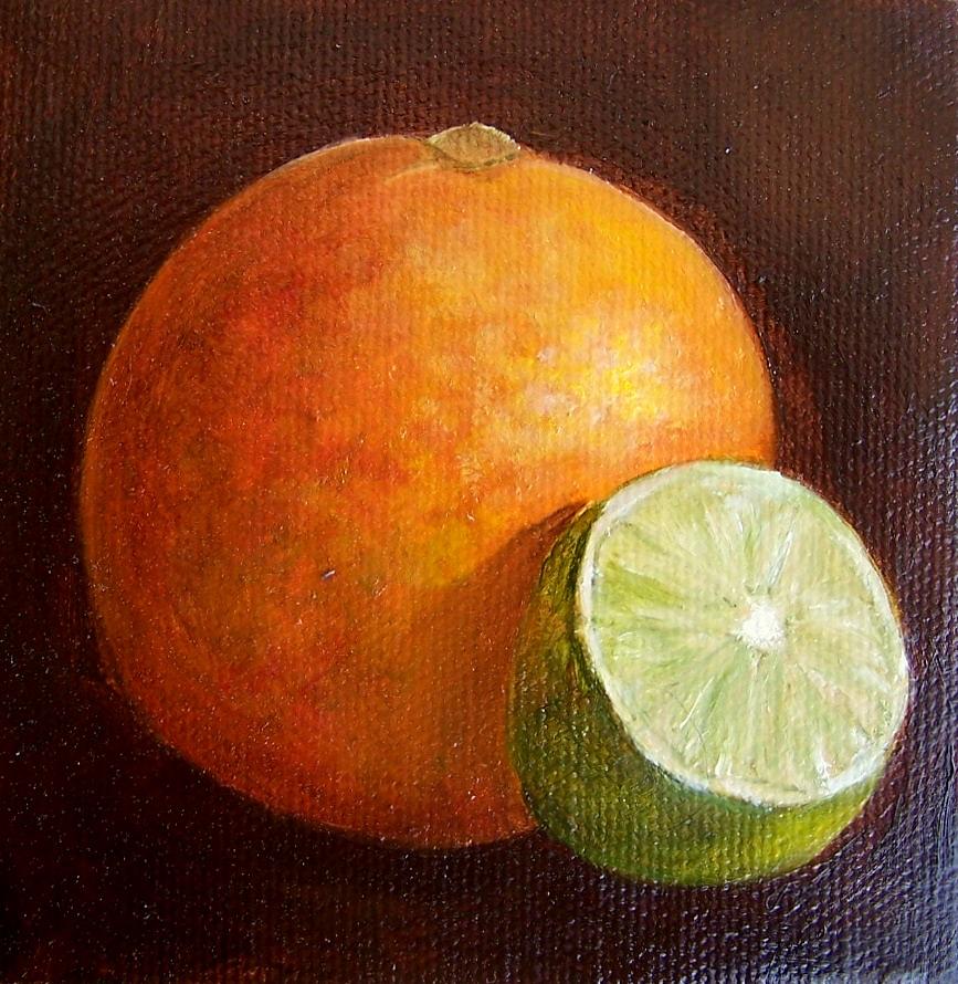 Orange and Lime 9 Painting by Susan Dehlinger