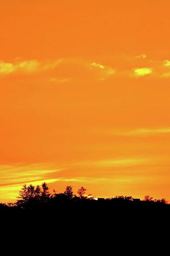 Orange And Yellow Sky  Photograph by Lyle Crump