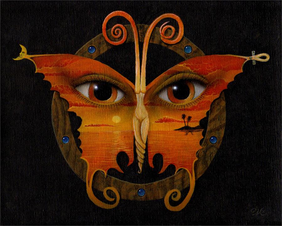 Butterfly Painting - Orange butterfly by Will Crane