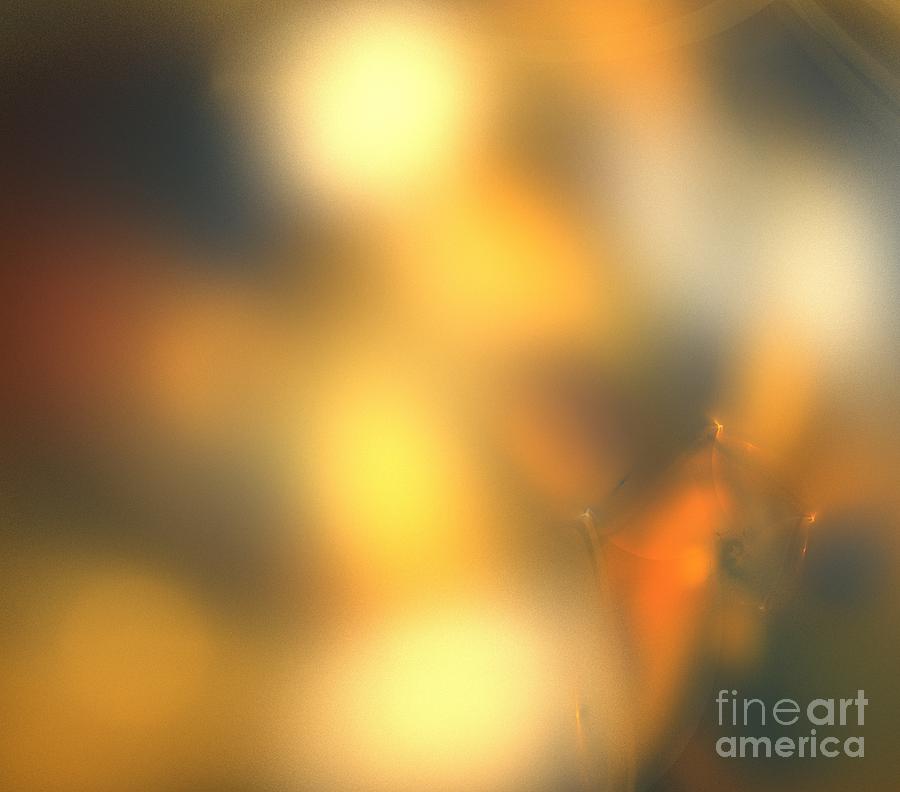 Abstract Digital Art - Orange Caramel Dream by Kim Sy Ok