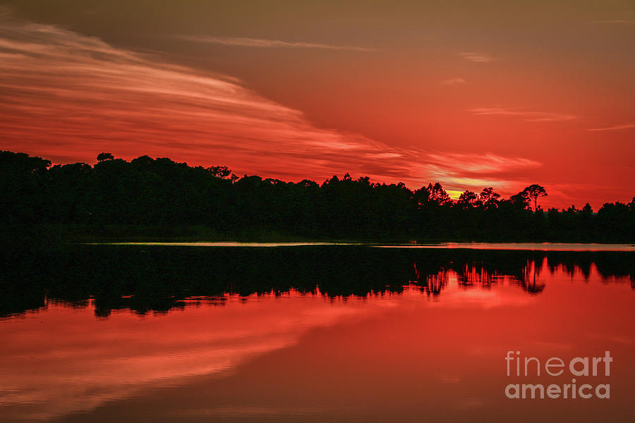 Orange Cloud Sunset Photograph by Tom Claud