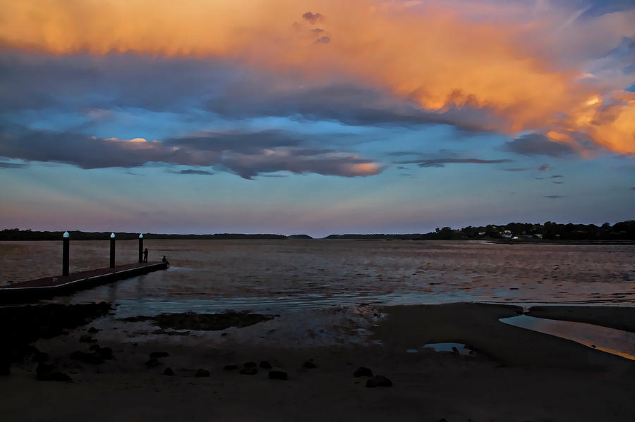 Orange Clouds At Greenwell Point Photograph by Miroslava Jurcik