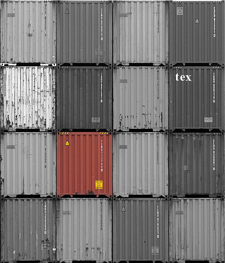 Orange Container Photograph by Richard Reeve