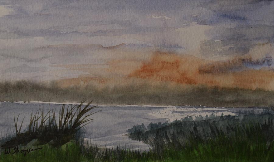 Orange Creek Sunrise Painting by Warren Thompson