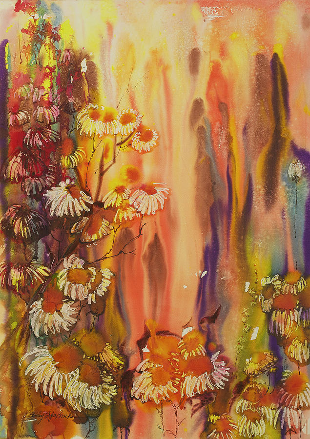Orange Crush Painting by Shirley Sykes Bracken