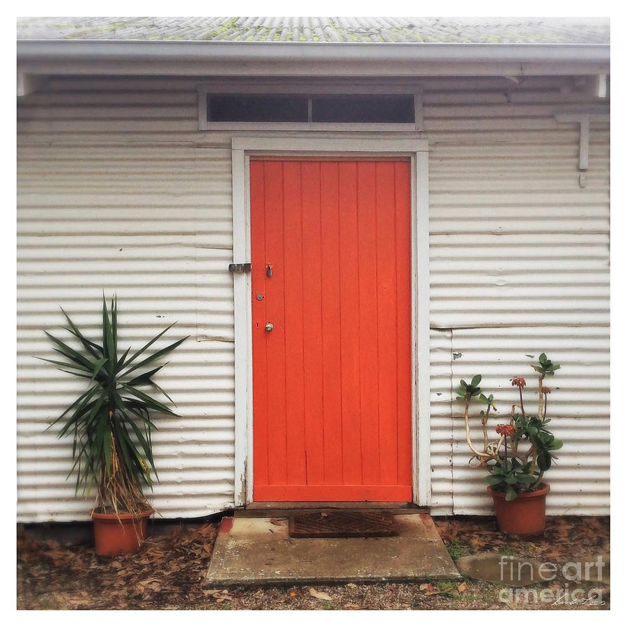 Orange Door Photograph by Linda Lees
