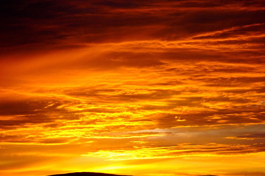 Orange Dusk Painted Sky Photograph by Jeffrey Gammill - Fine Art America