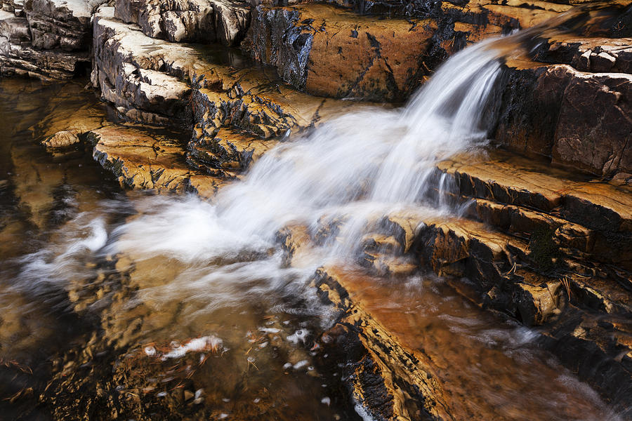 Nature Photograph - Orange Falls by Chad Dutson