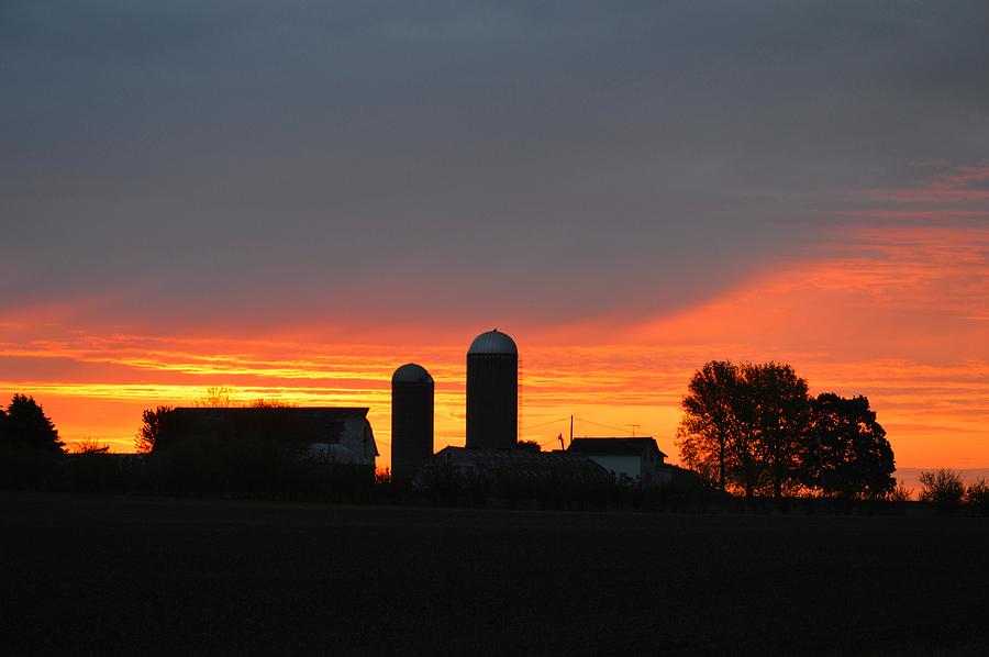 Orange Farm Sunrise Photograph by Bonfire Photography