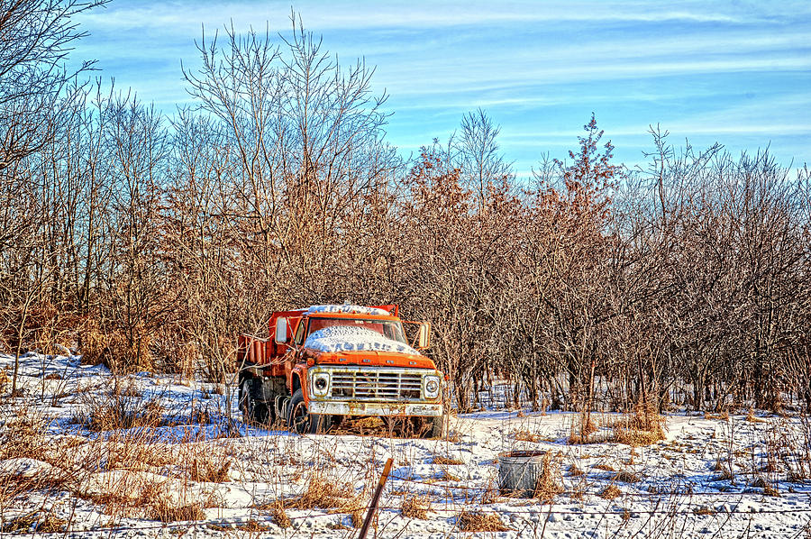 Orange Ford Dump Truck Photograph by Bonfire Photography
