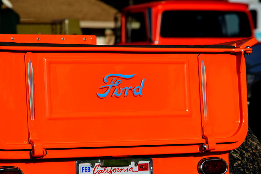 Orange Ford Pick-Up Photograph by Dean Ferreira