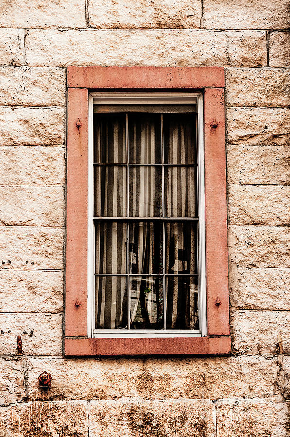 Orange Framed Window Photograph by Frances Ann Hattier