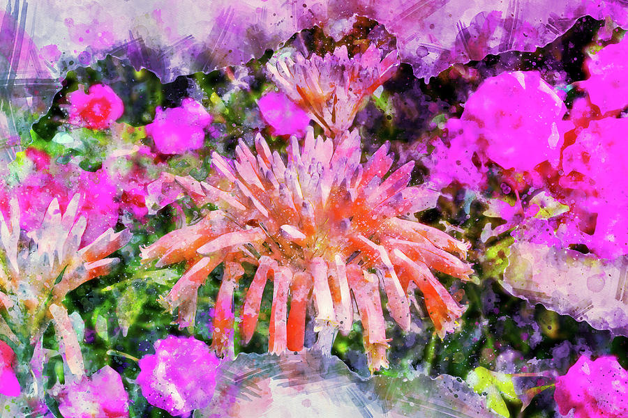 Orange Flower Digital Art By Robert Carlsen Fine Art America