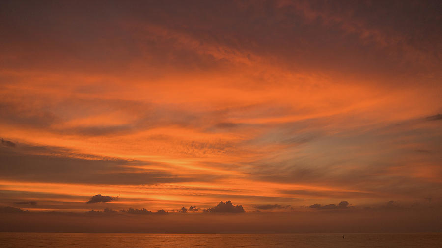 Orange Insanity Sunset Venice Florida Photograph by Lawrence S Richardson Jr