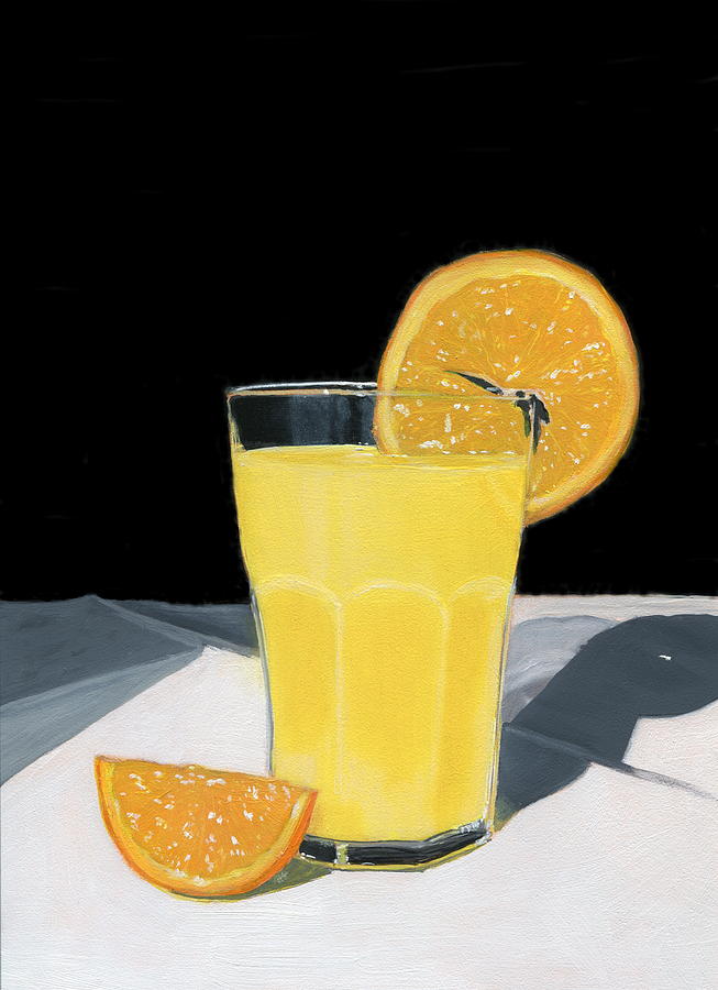 Orange Juice Painting by Karyn Robinson