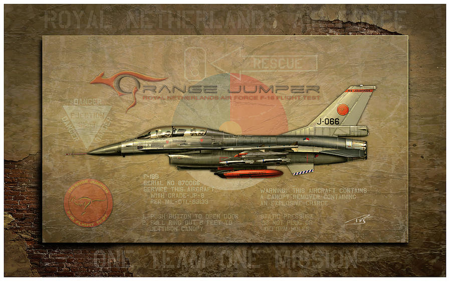 Orange Jumper Stone Profile Digital Art by Peter Van Stigt