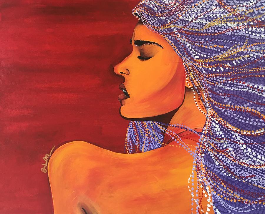 Orange lady Painting by Emma Mclachlan Fine Art America