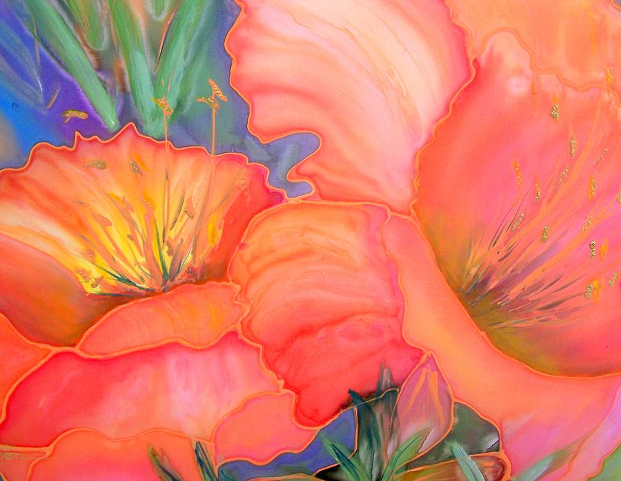 Orange Lilys Painting by Gwen Salmon - Fine Art America