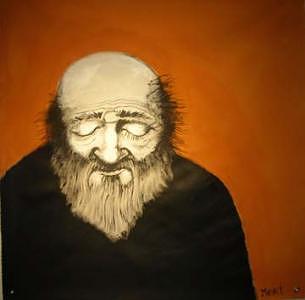 Orange Man 2 4x4 Feet Painting by Meat-Jeffery Paul Gadbois Orange Man 2 4x4 Feet Painting by Meat-Jeffery Paul Gadbois