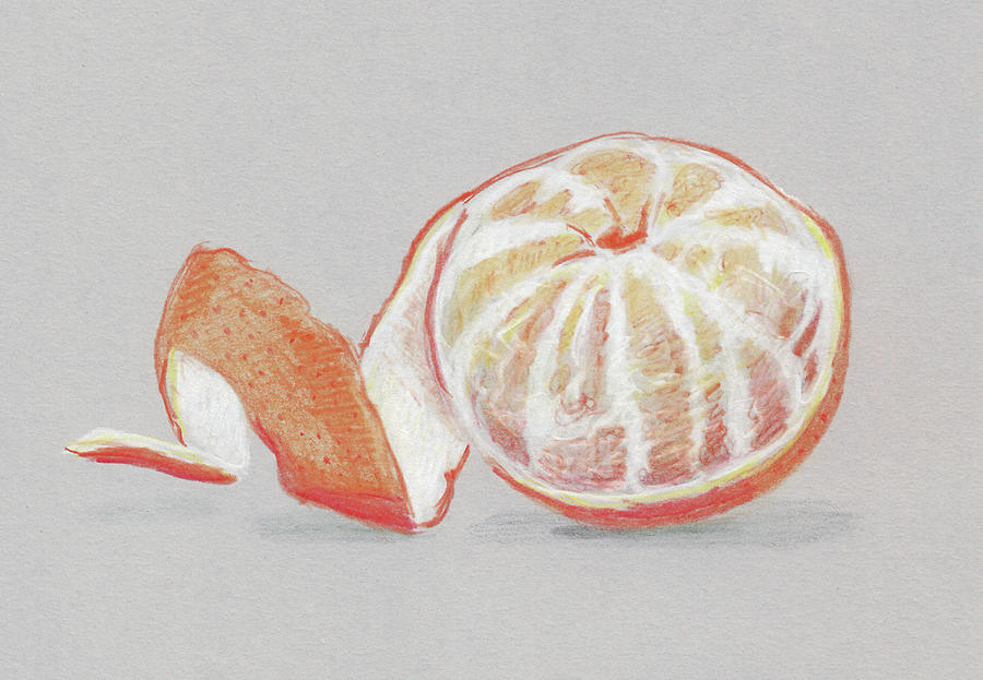 Orange Painting by Masha Batkova