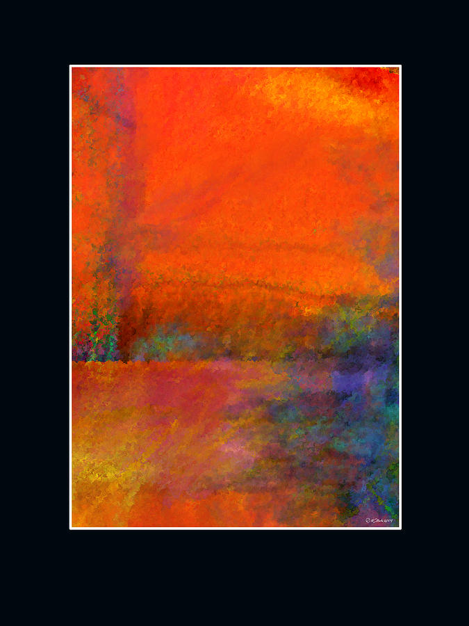 Abstract Painting - Orange Num. 2 by William Martin