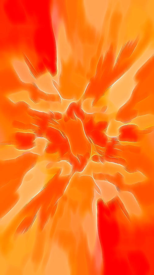 Orange Passion Digital Art by Cathy Anderson