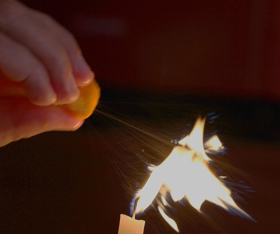 Orange Peel Flame Thrower. Photograph by John King I I I