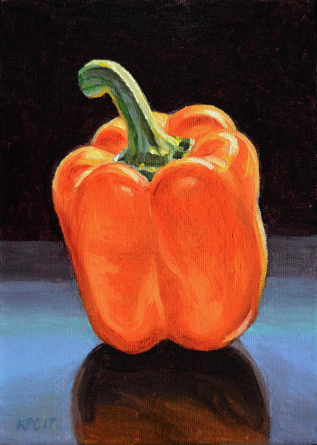 Orange Pepper Painting