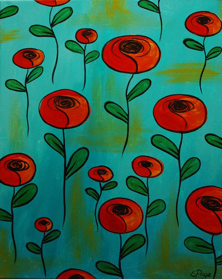 Orange Poppies Painting by Emily Page
