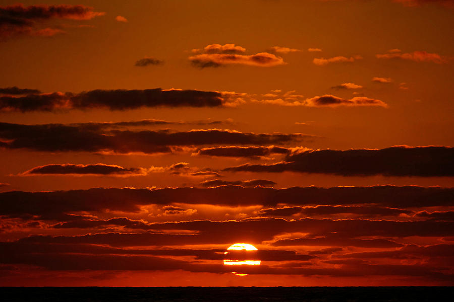 Orange Puzzle Sunrise Photograph by Lawrence S Richardson Jr
