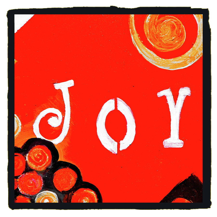 Orange Red Joy Painting By Lisa Kaiser Digital Art by Lisa Kaiser
