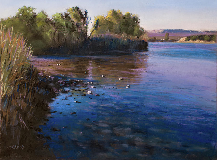 Orange River Blues Painting by Christopher Reid