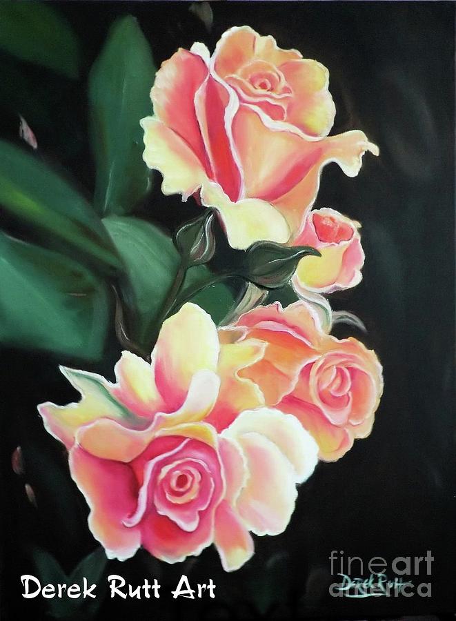 Orange Roses Painting