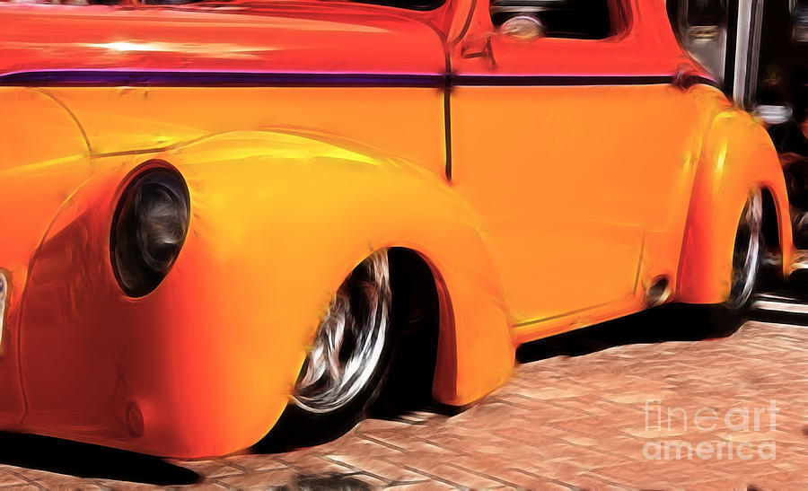 Orange Rush - 1941 Willys Coupe Photograph