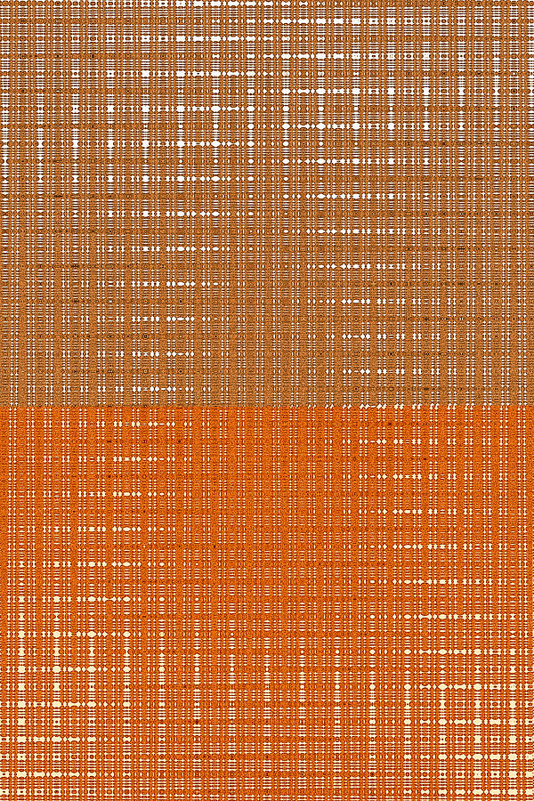 Orange Shower Fabric Design Digital Art by Tom Janca