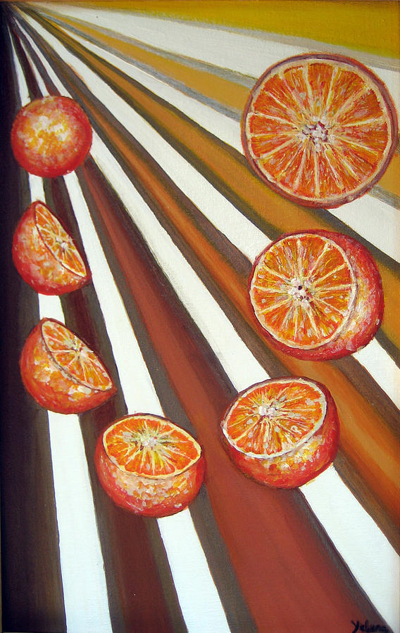 Orange Site  Painting by Yelena Rubin