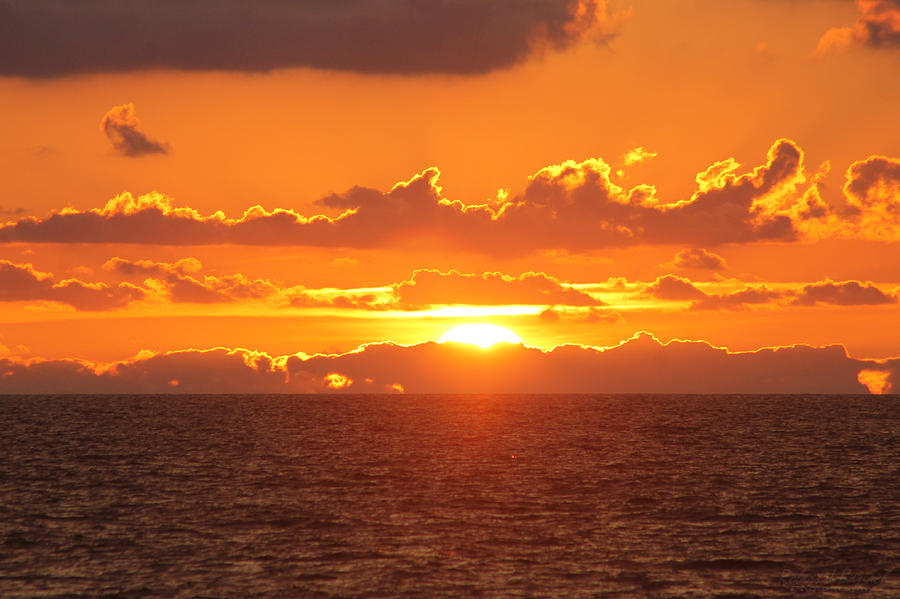 Orange Skies At Dawn Photograph by Robert Banach