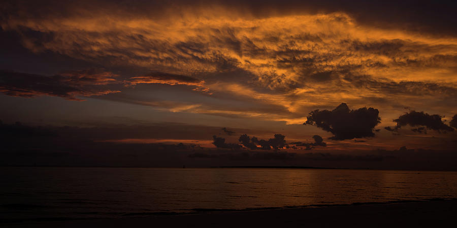 Orange Skies of Orange Beach, Alabama Photograph by James-Allen